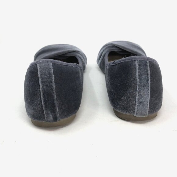 Kohls SO Shoes Womens 8 Cant Even Grey Velvet Ballet Flats Slip On Comfort Fit - Picture 6 of 11